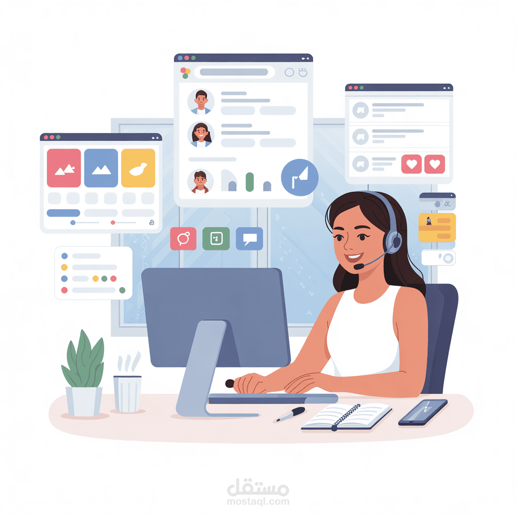 إدارة صفحات السوشيال ميديا