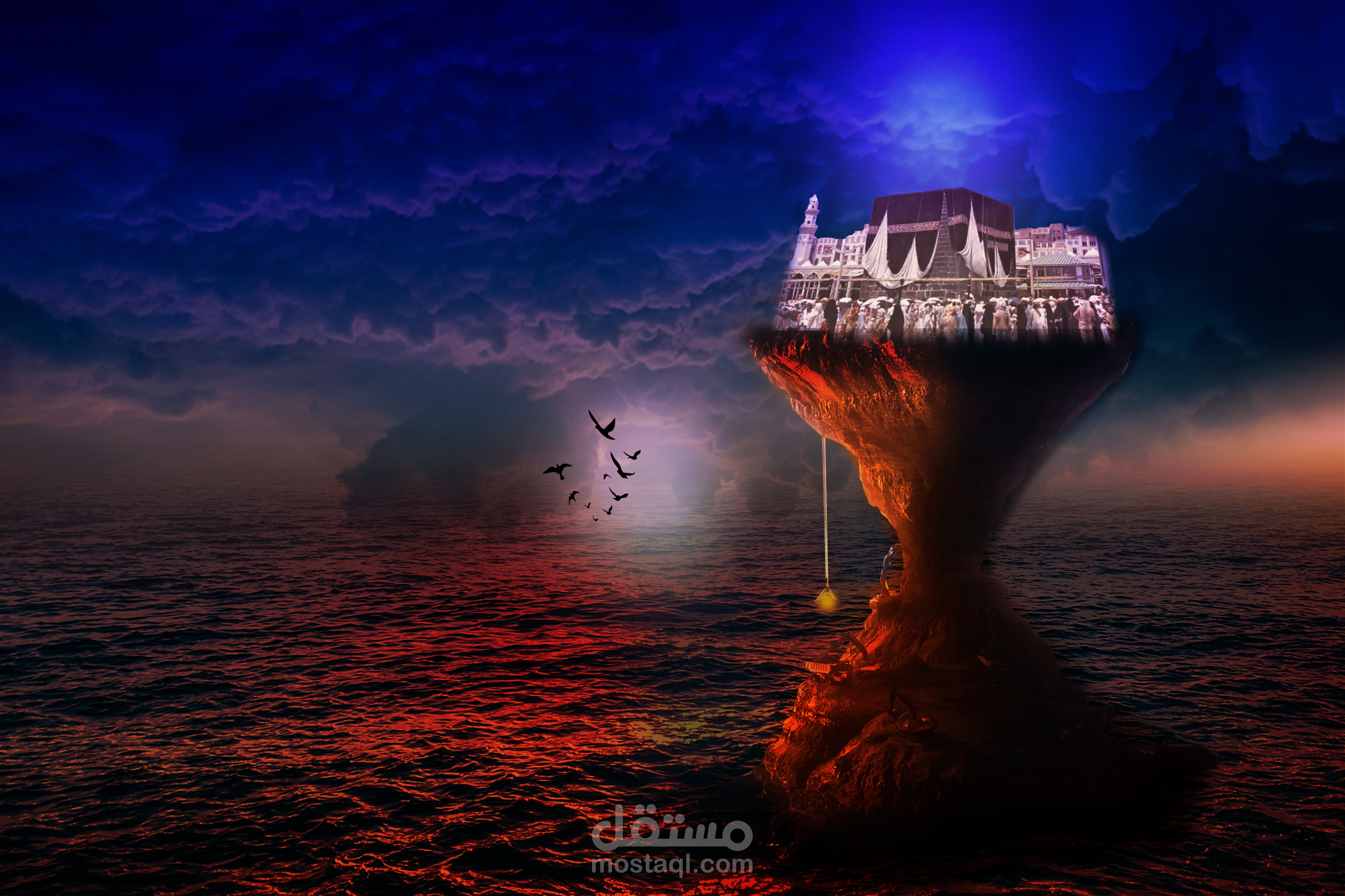 تصميم جرافيك -- للحرم المكى قديماً