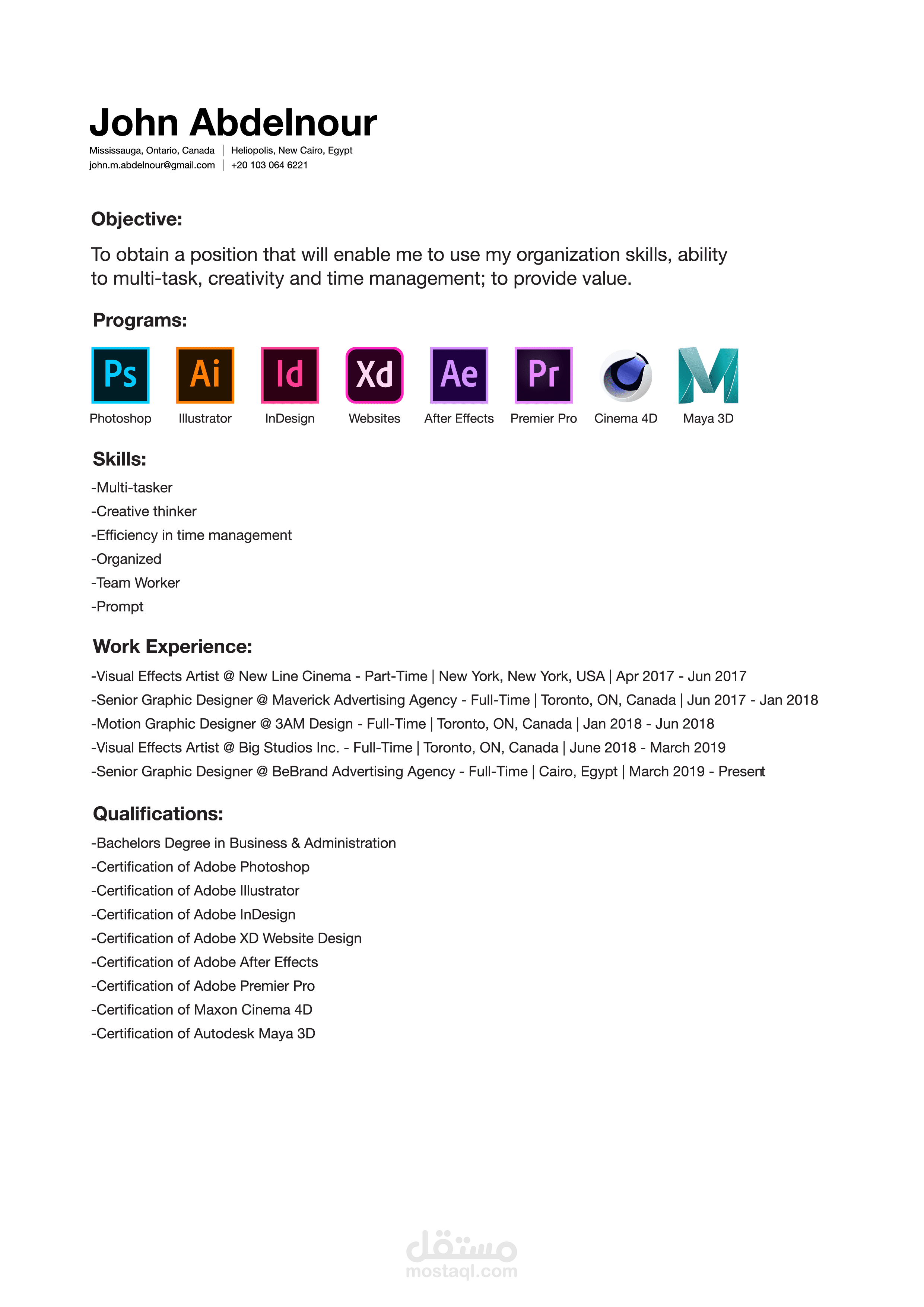 /Corporate Branding (Logos, Stationery, Packaging, Web Design)/ 3D/ Visual Effects/ Motion Graphics