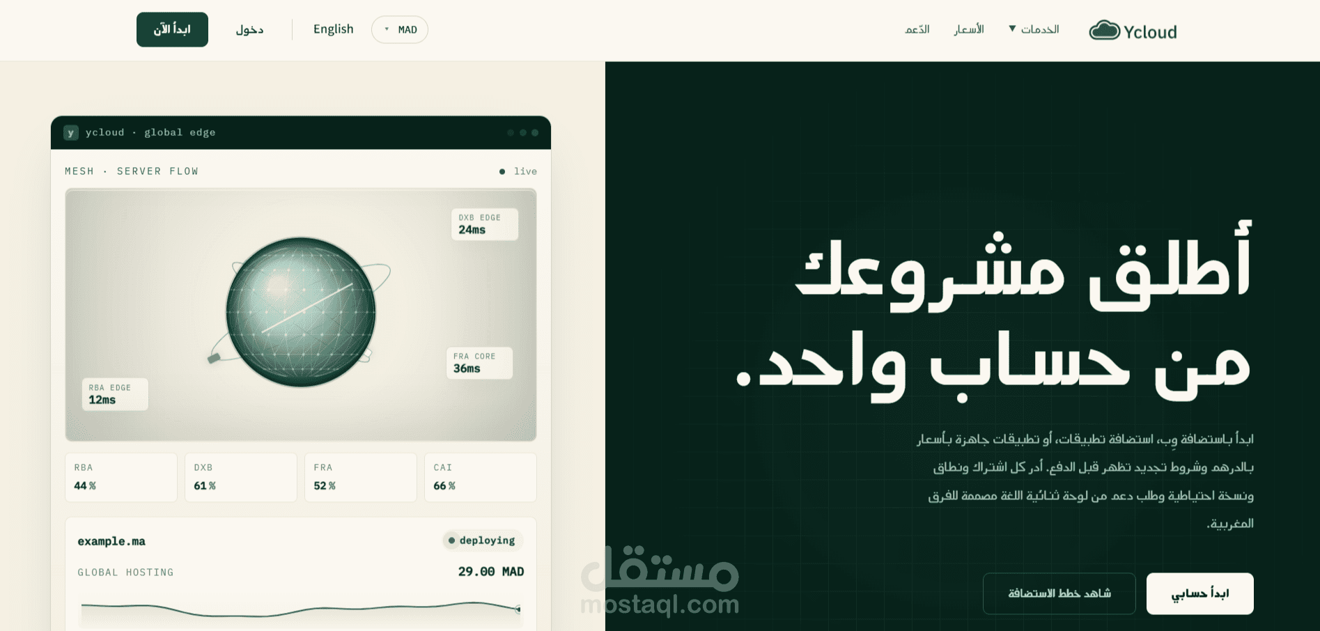 منصة استضافة ycloud Hosting Platform - ycloud