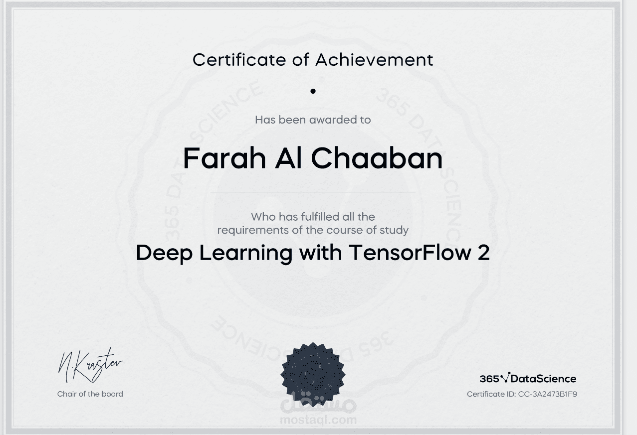 شهادة كورس datascience