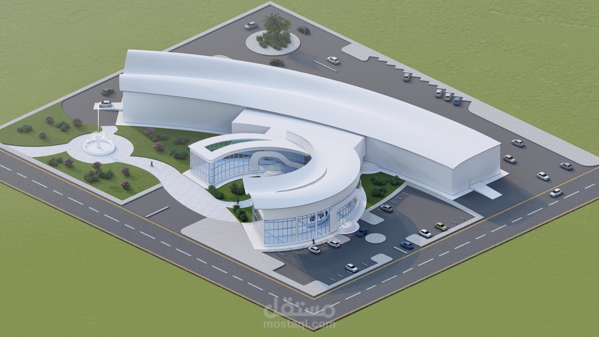 تصميم معرض سيارات