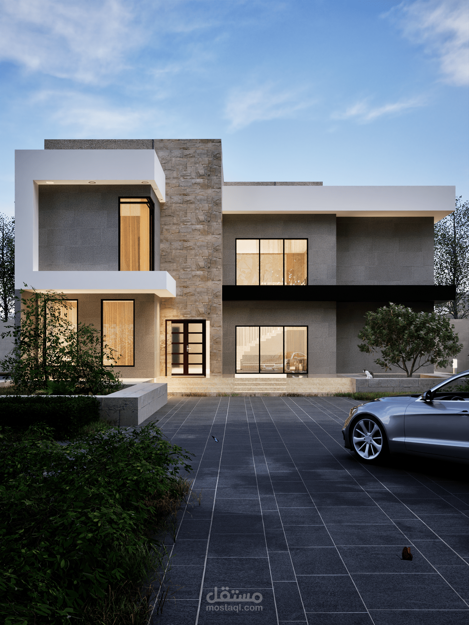تصميم واجهة فيلا مودرن