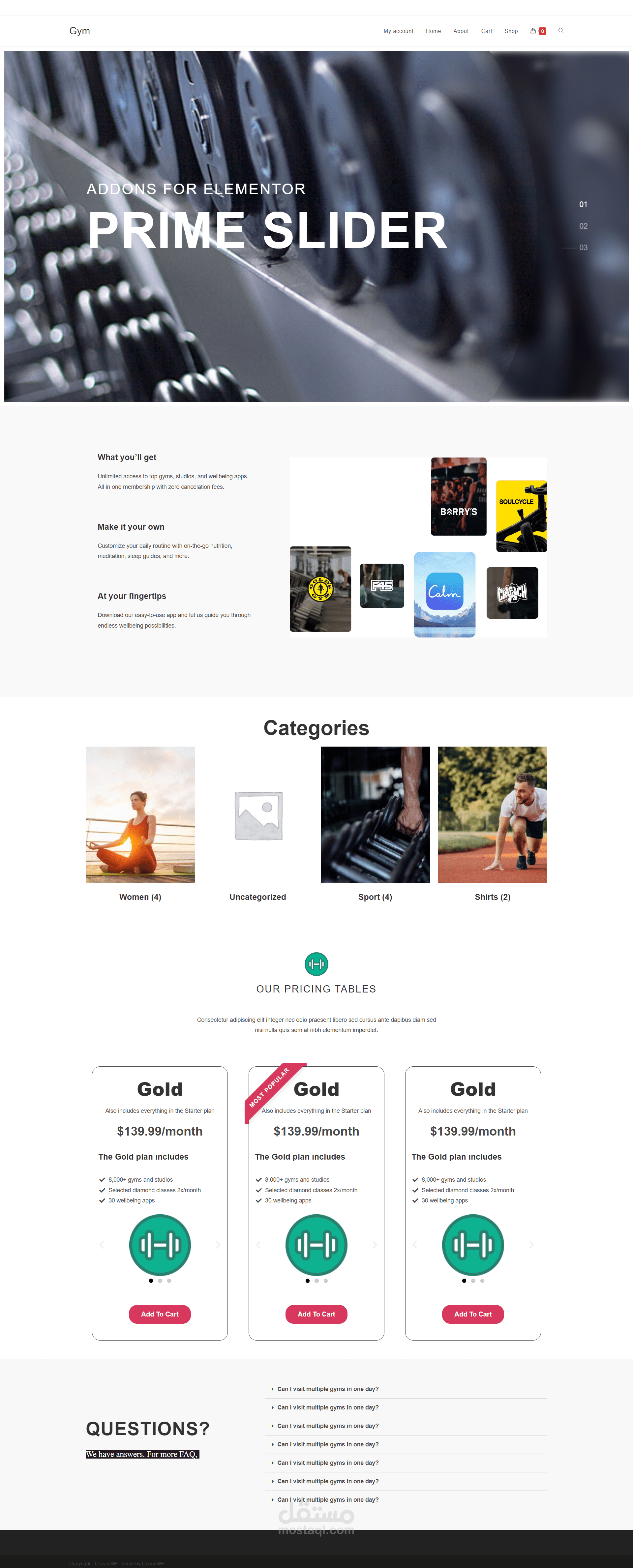 موقع GYM وبيع الادوات الرياضيه