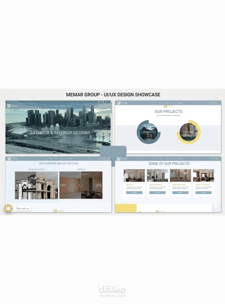 موقع شركة عقارات احترافي (Real Estate Company Website)