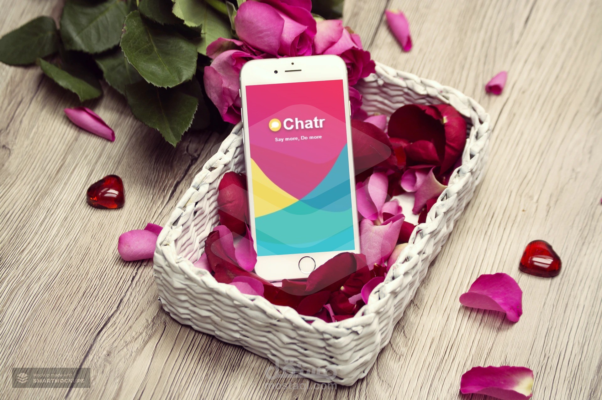 تصميم واجهات تطبيق محادثة (CHATR)  باستخدام برنامج adobe XD