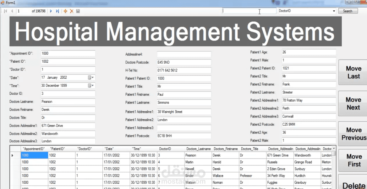 نظام إدارة المشفى (المستشفى).