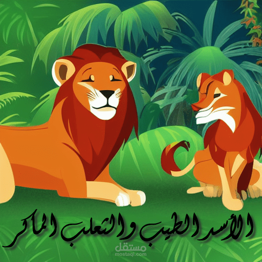 قصة قصيرة: الأسد الطيب، والثعلب الماكر