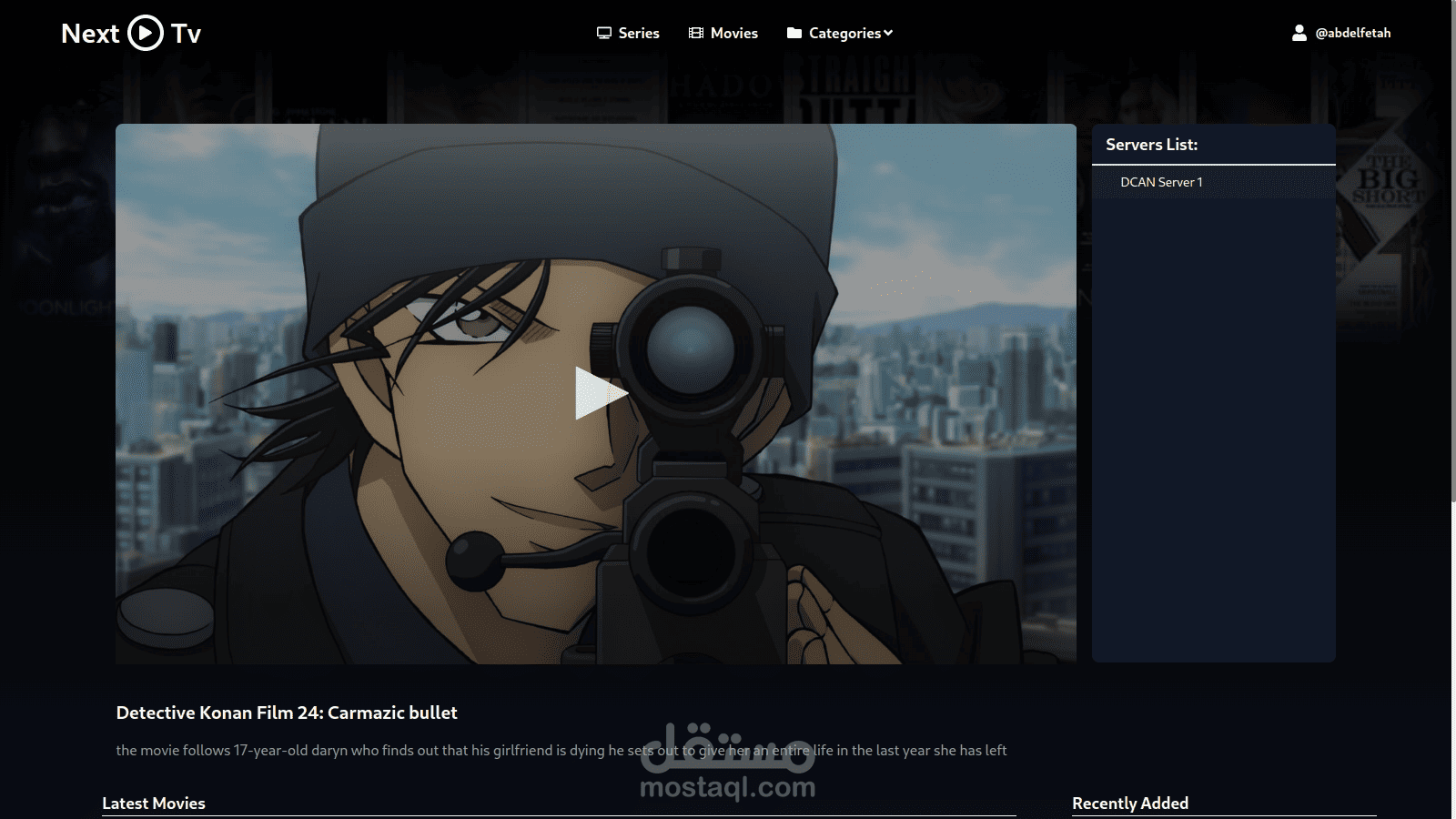 NextTv موقع لمشاهدة الأفلام و المسلسلات التلفزيونية مع واجهة ادارة ...