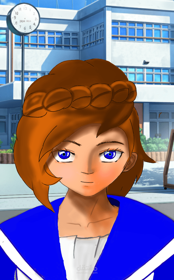 رسمة باستخدام تطبيق هاتف