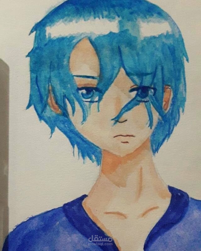 رسم مائي لشخصية خيالية