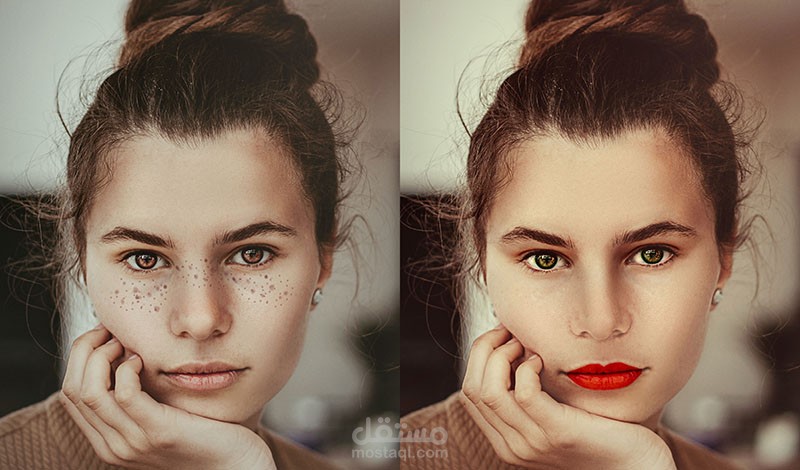 Photo retouching / Frequency separation