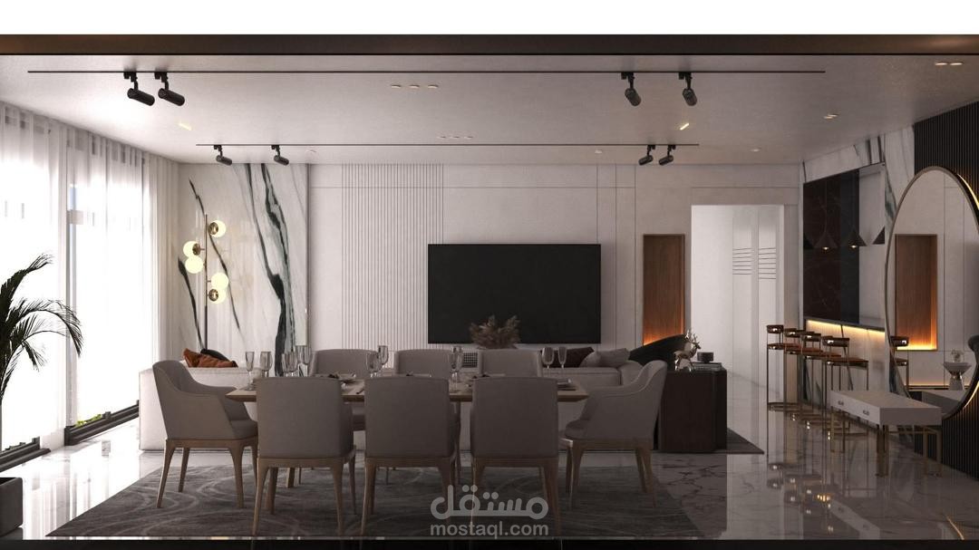 تصميم شقة سكنية