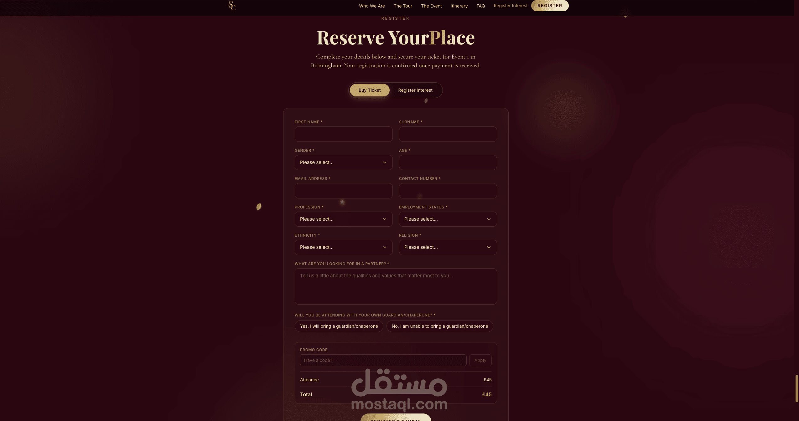 Booking system