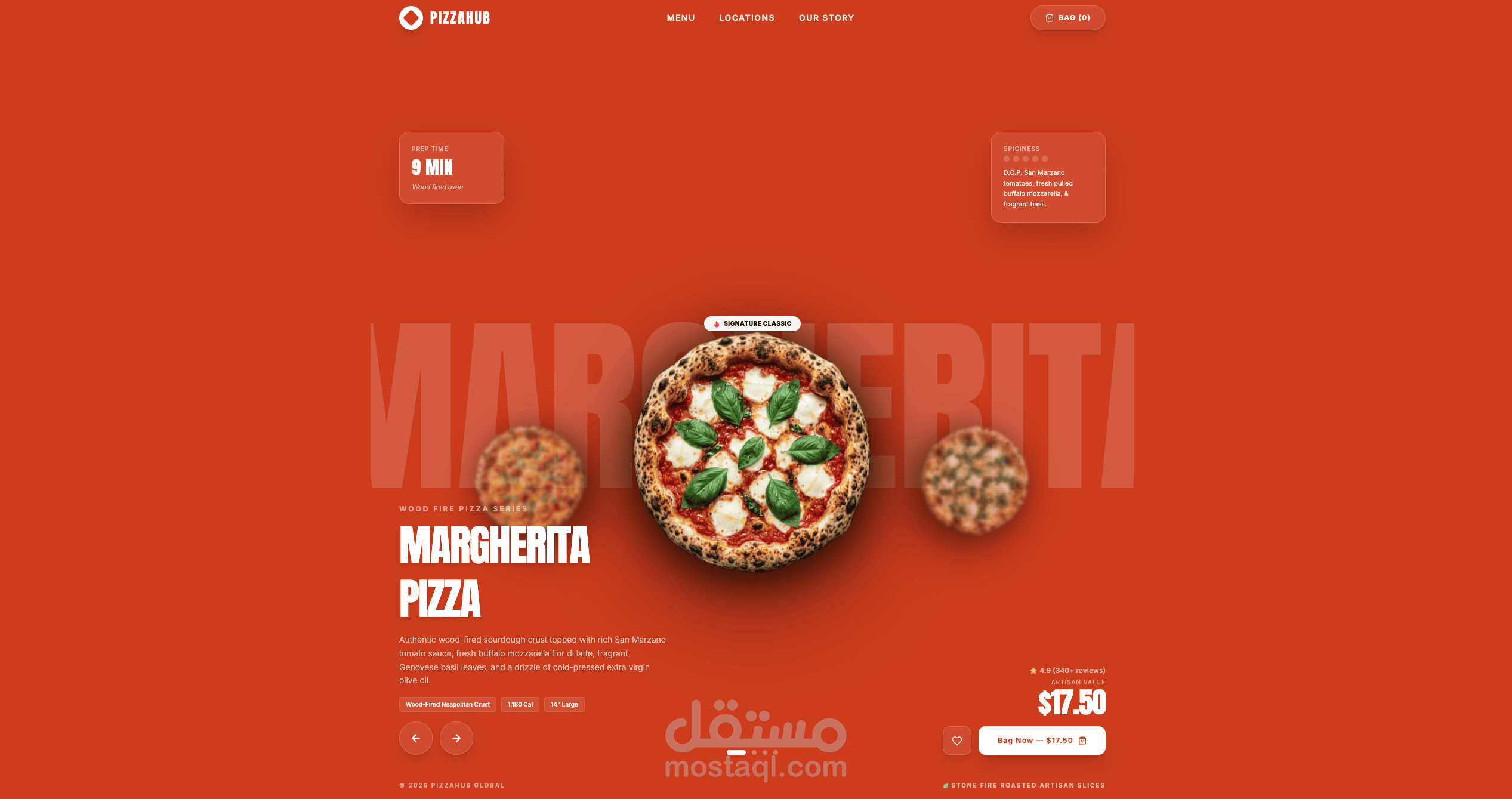 Pizza Menu
