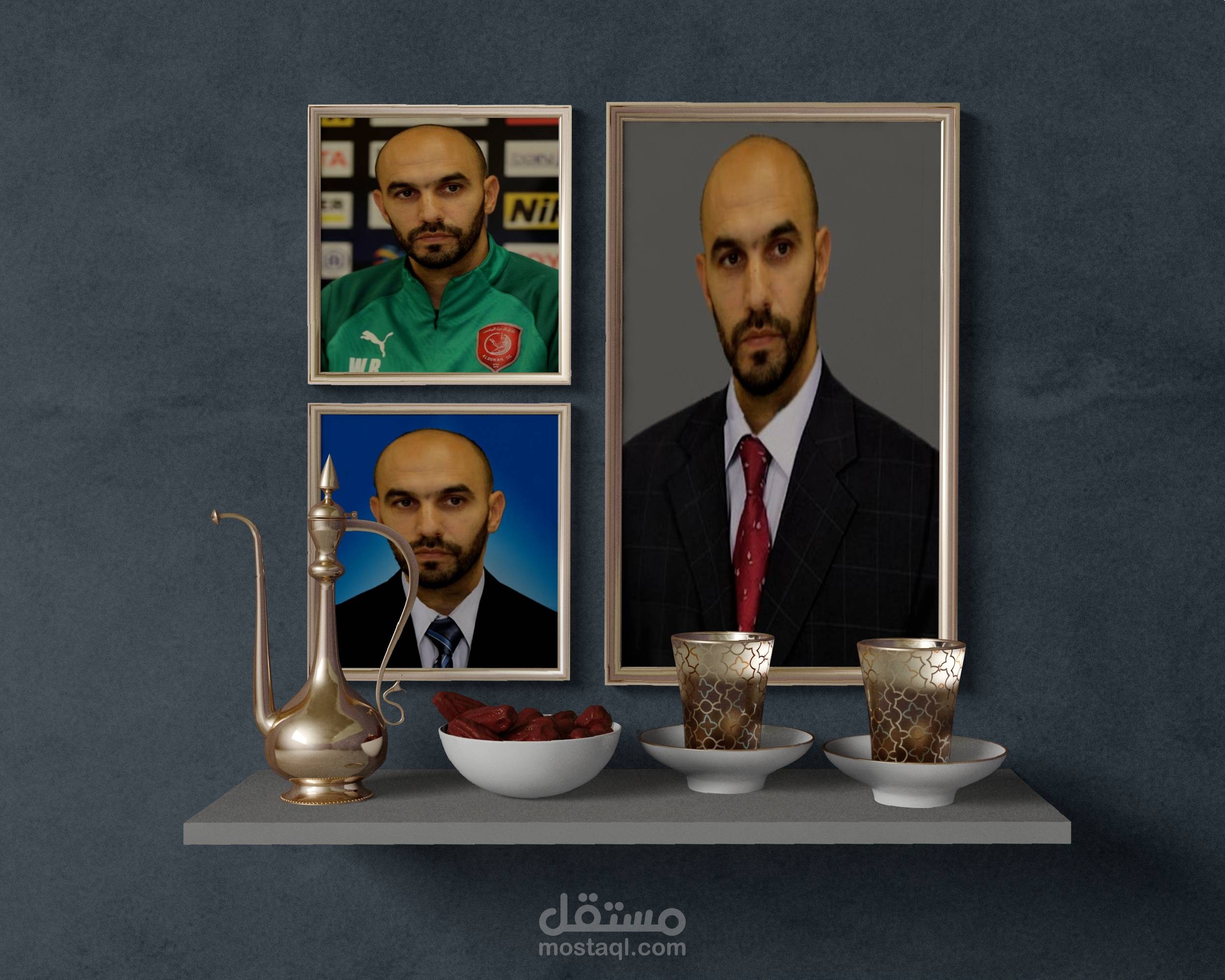 Mockup على الصور التي قمت بتركيب البدل الرسمية لها