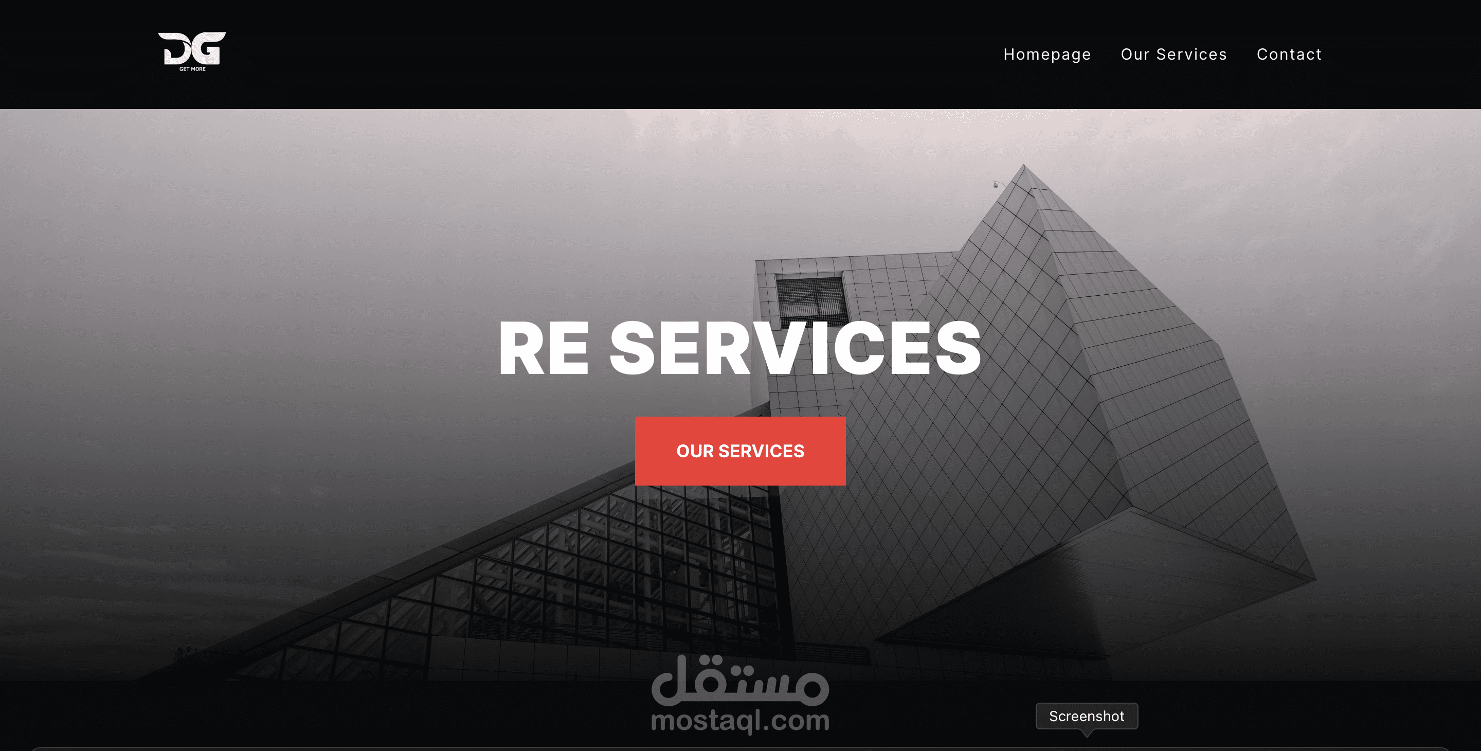موقع لعرض الخدمات