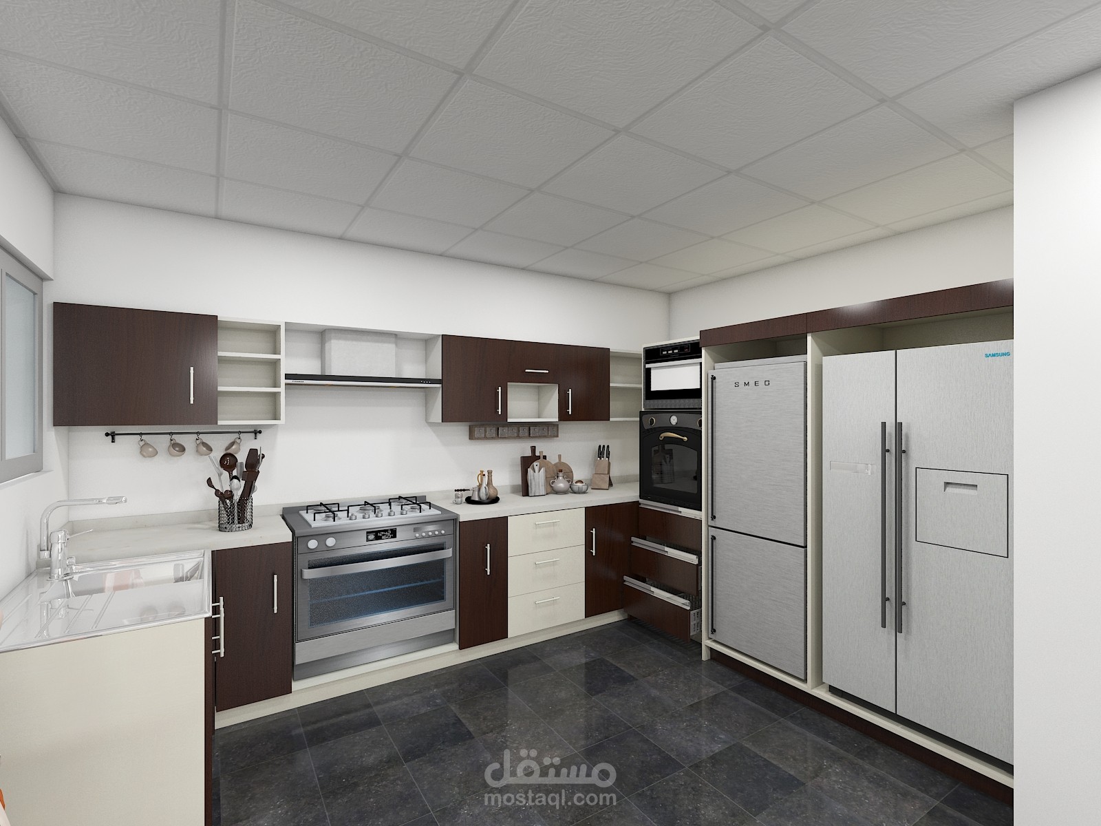 تصميم مطبخ عربي