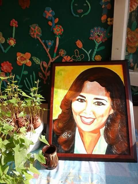 لوحه بورتريه رسم زيتي