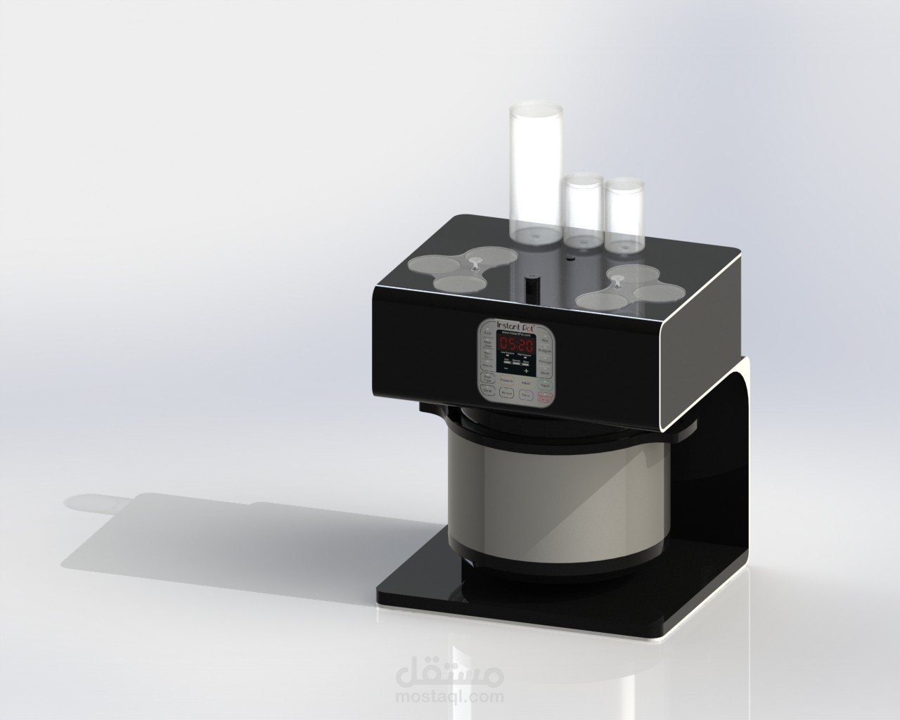 تصميم مميز واحترافى لطنجرة ذكية (IoT Smart Cooker)