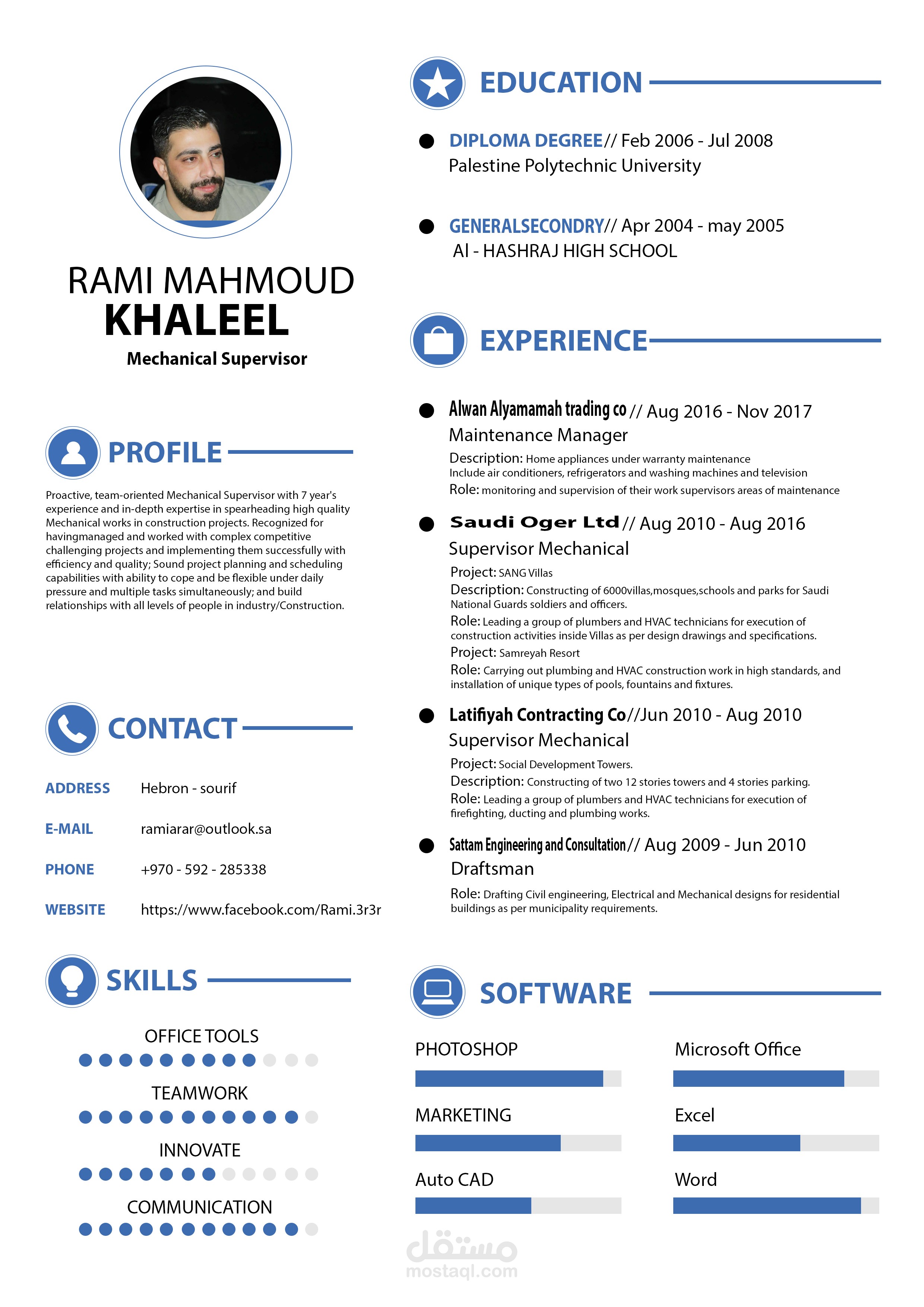 CV السيرة الذاتية بنمط جديد