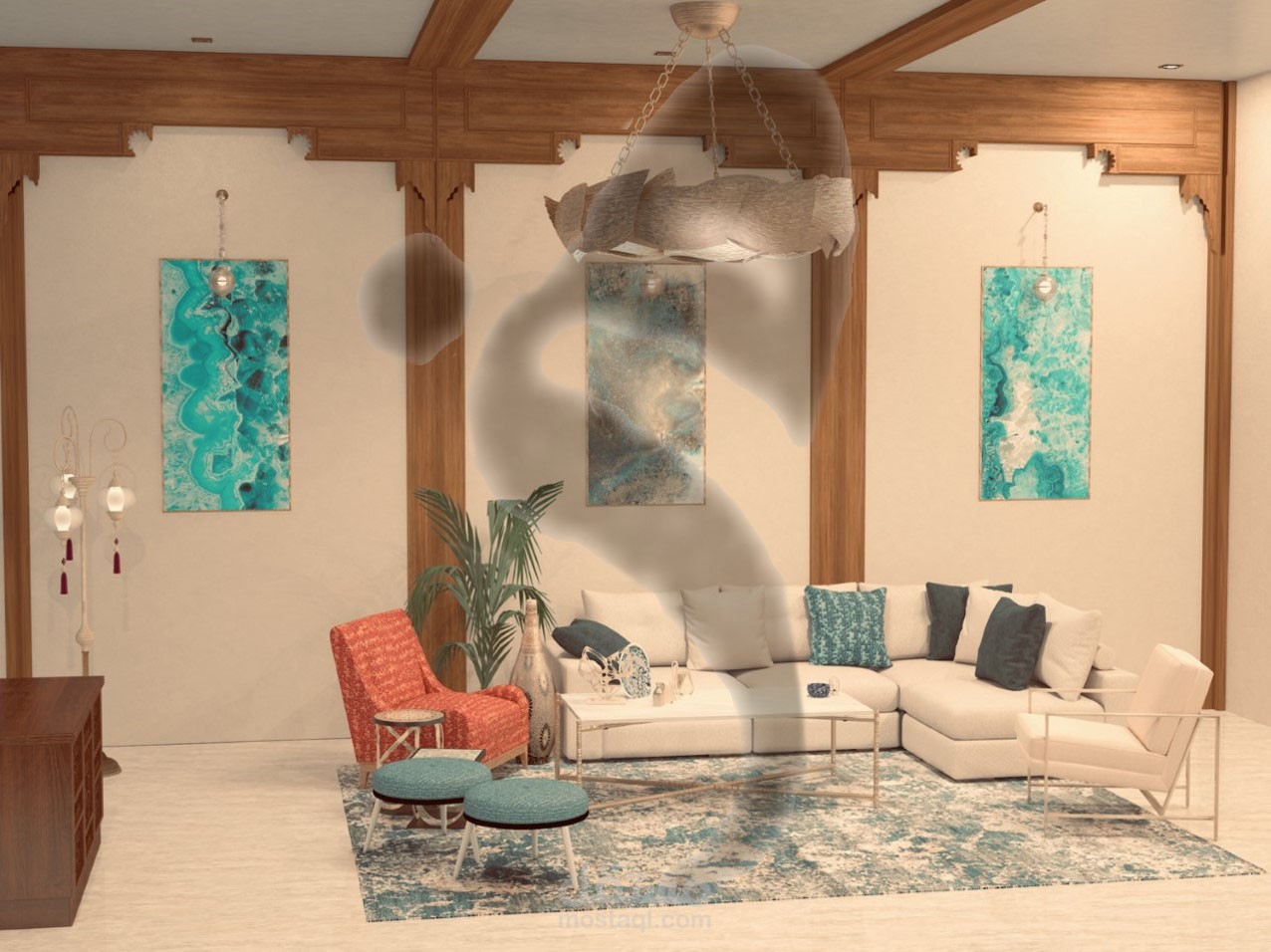 Modern Moroccan living room