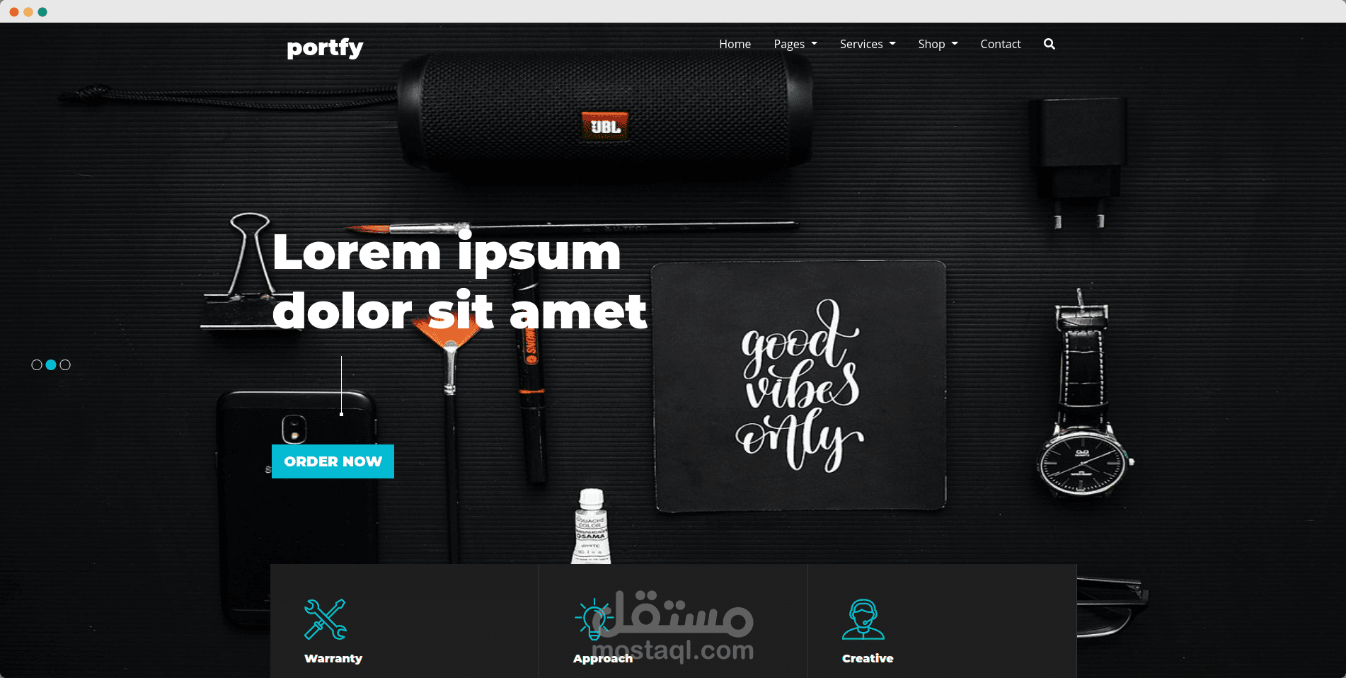 تصميم موقع بروفايل