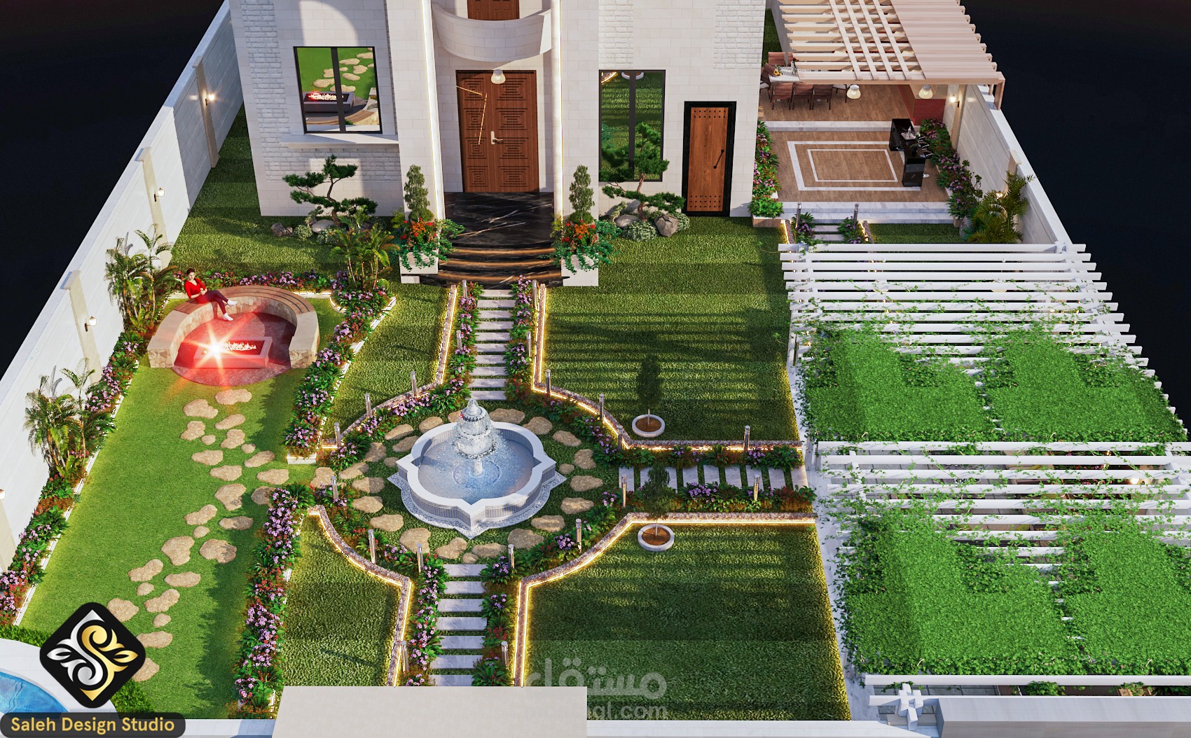 تصميم حديقة منزلية