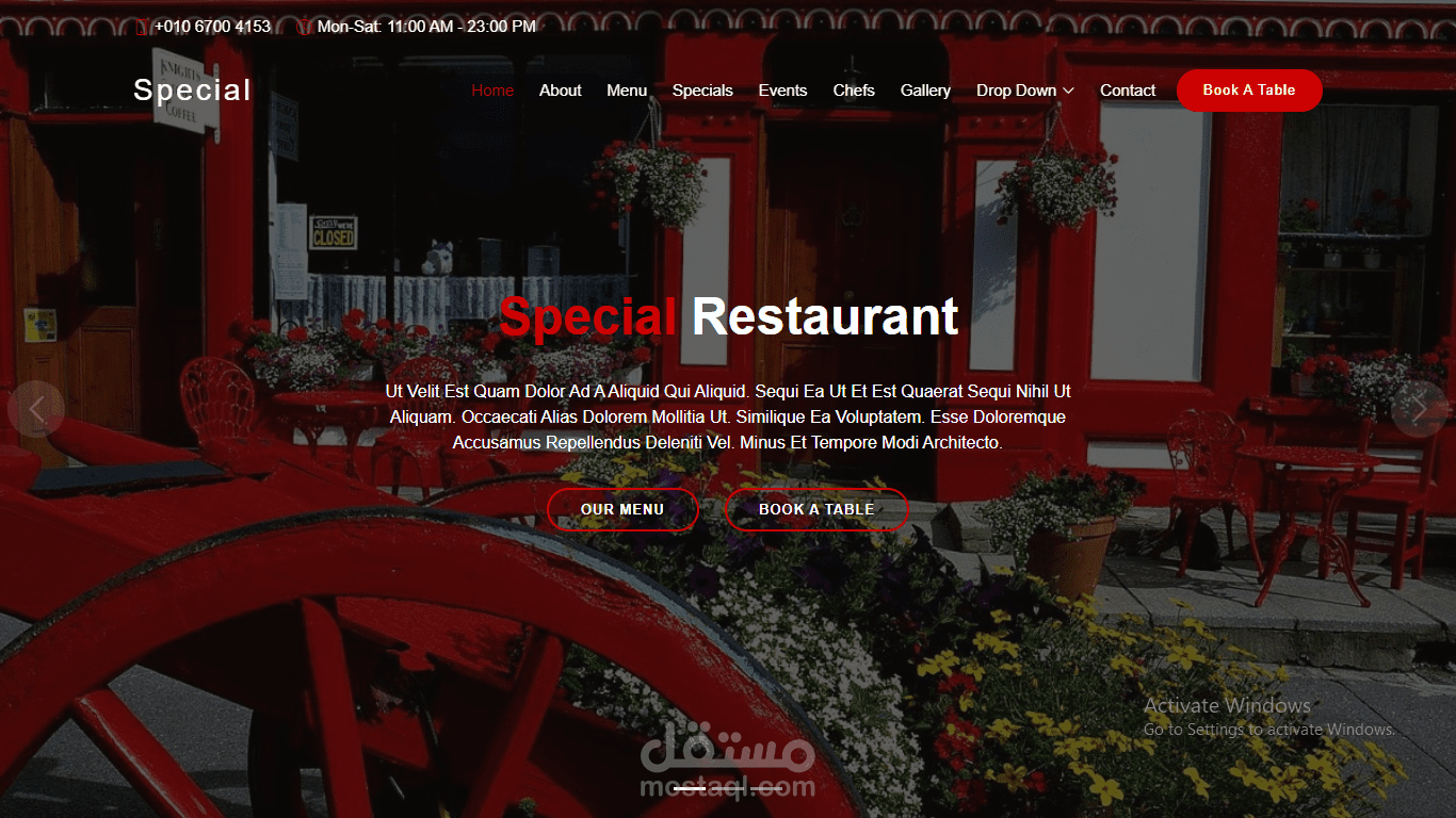 Directed at commercial projects such as restaurants, stores, offering services, and a personal website
