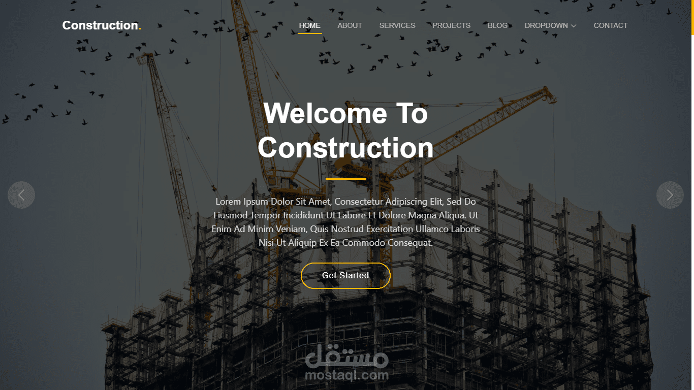 The Construction template is responsive to all types of screens and compatible with SEO
