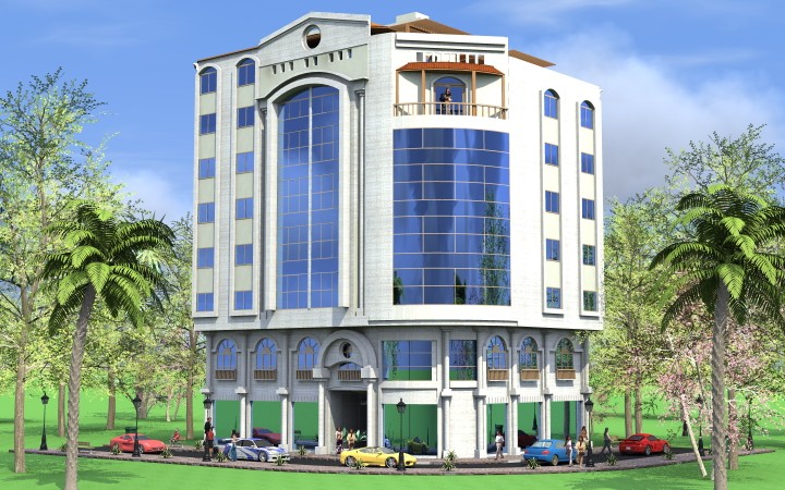 تصميم واجهات لعمارة سكنية