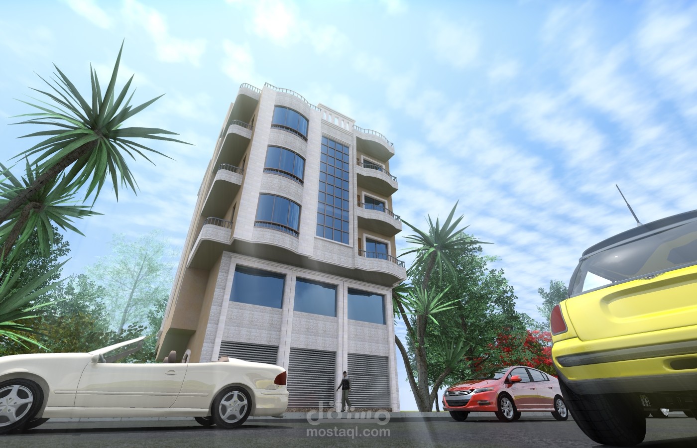 تصميم واجهات لبنايه سكنية