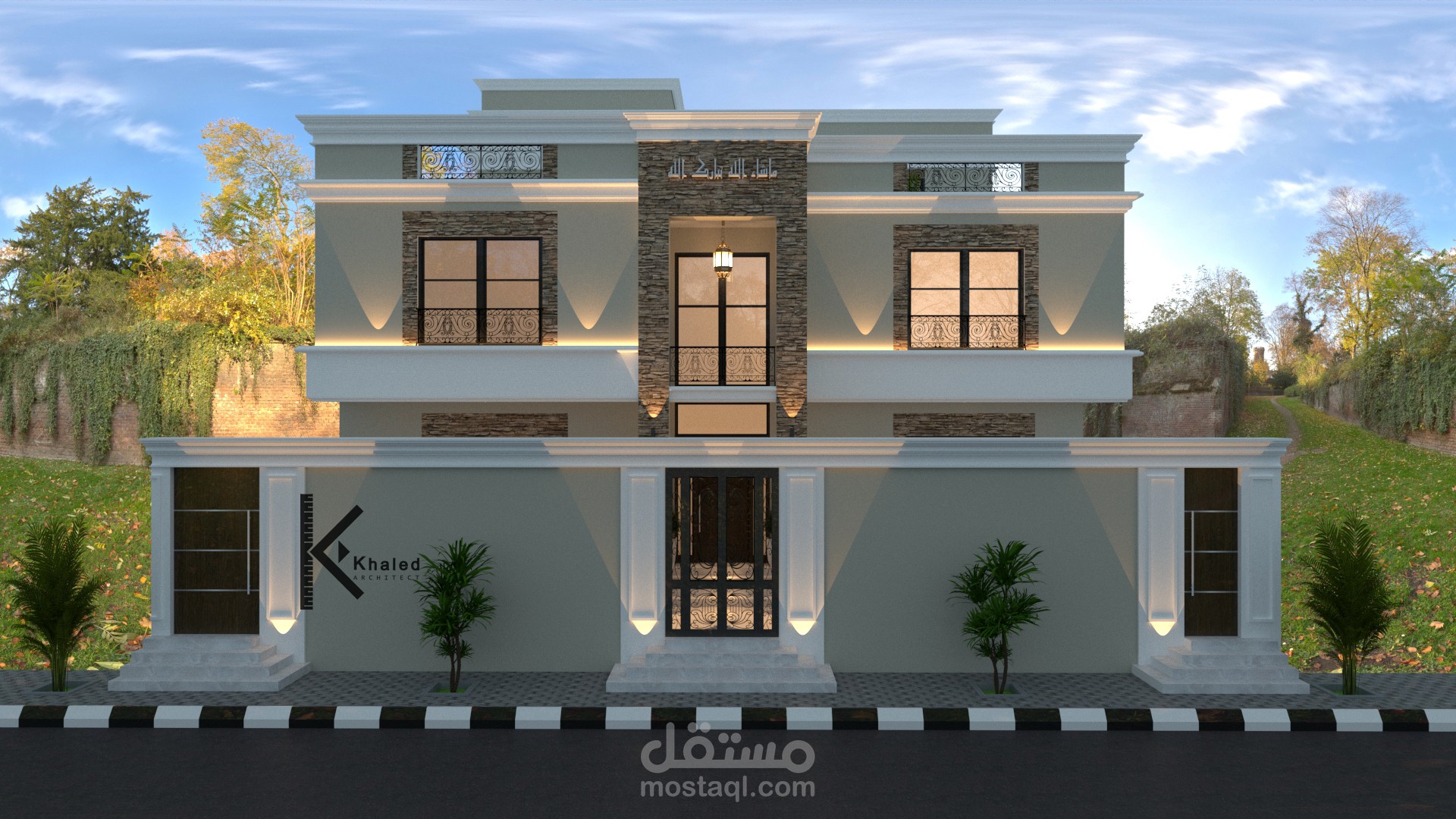 تصميم واجهات فيلا بالسعوديه