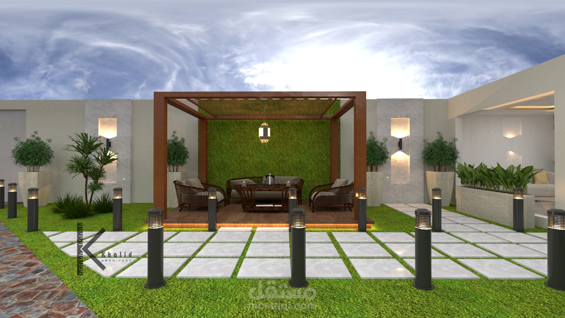 تصميم لاندسكيب فيلا