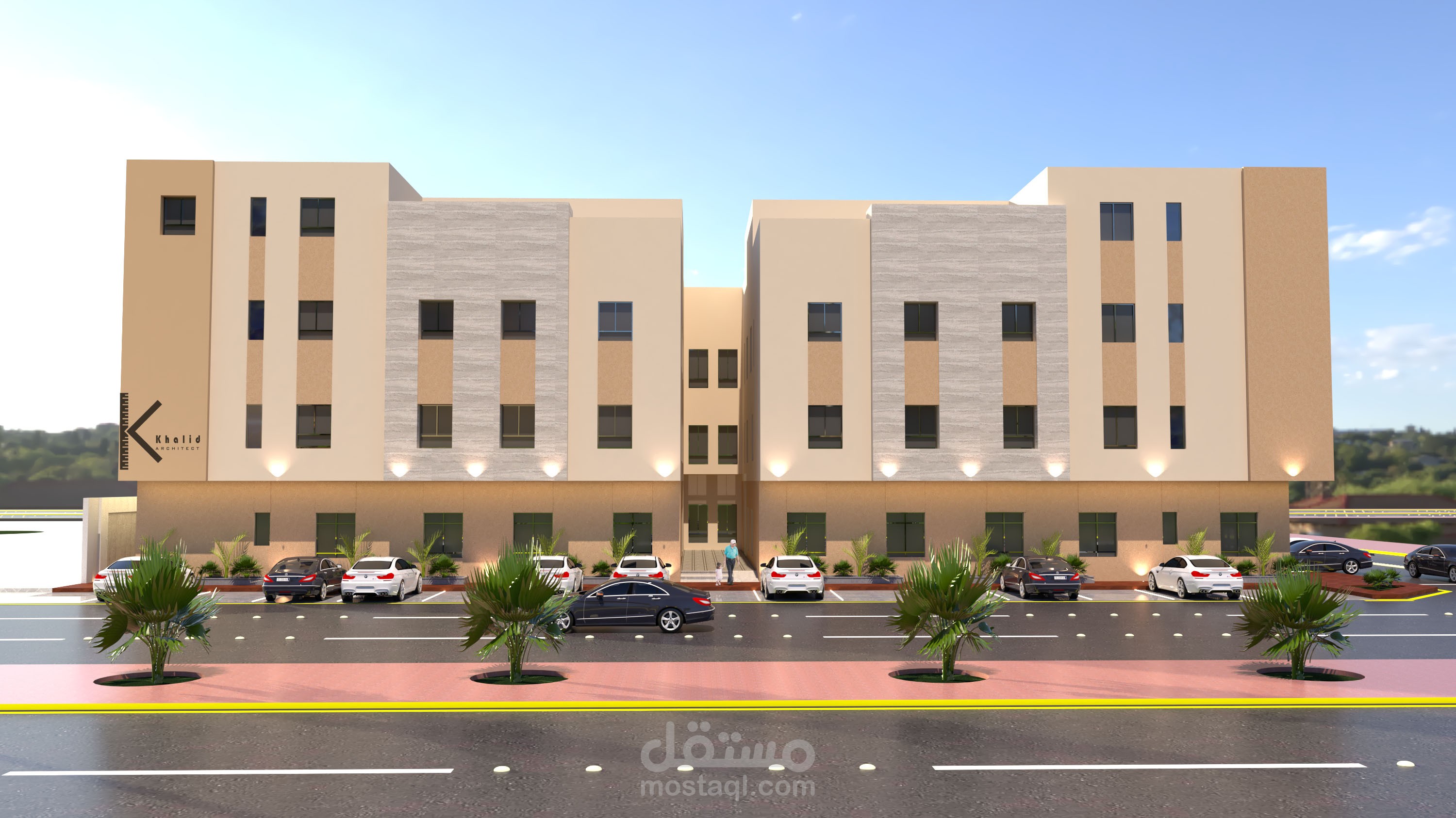 تصميم مدخل شقق تأجير