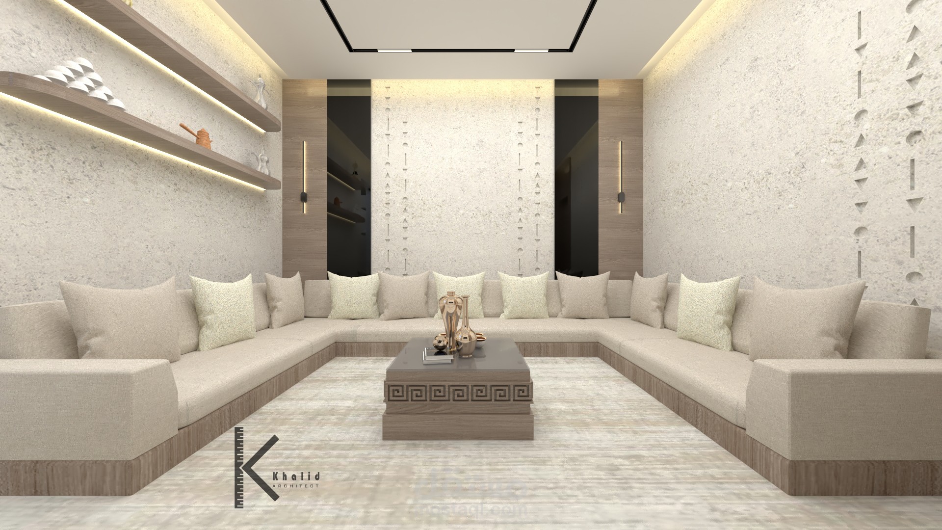 مجلس على الطراز النجدي المودرن