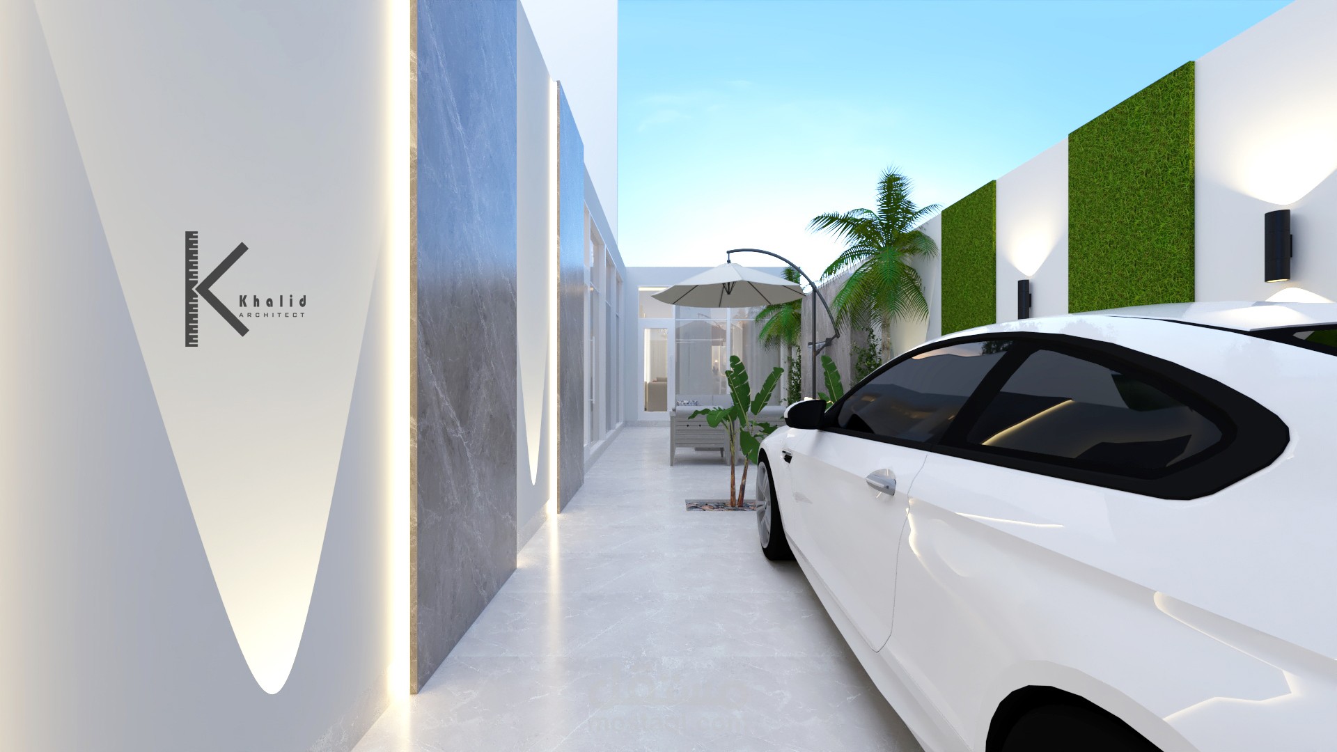 تصميم لاندسكيب فيلا بالمملكه