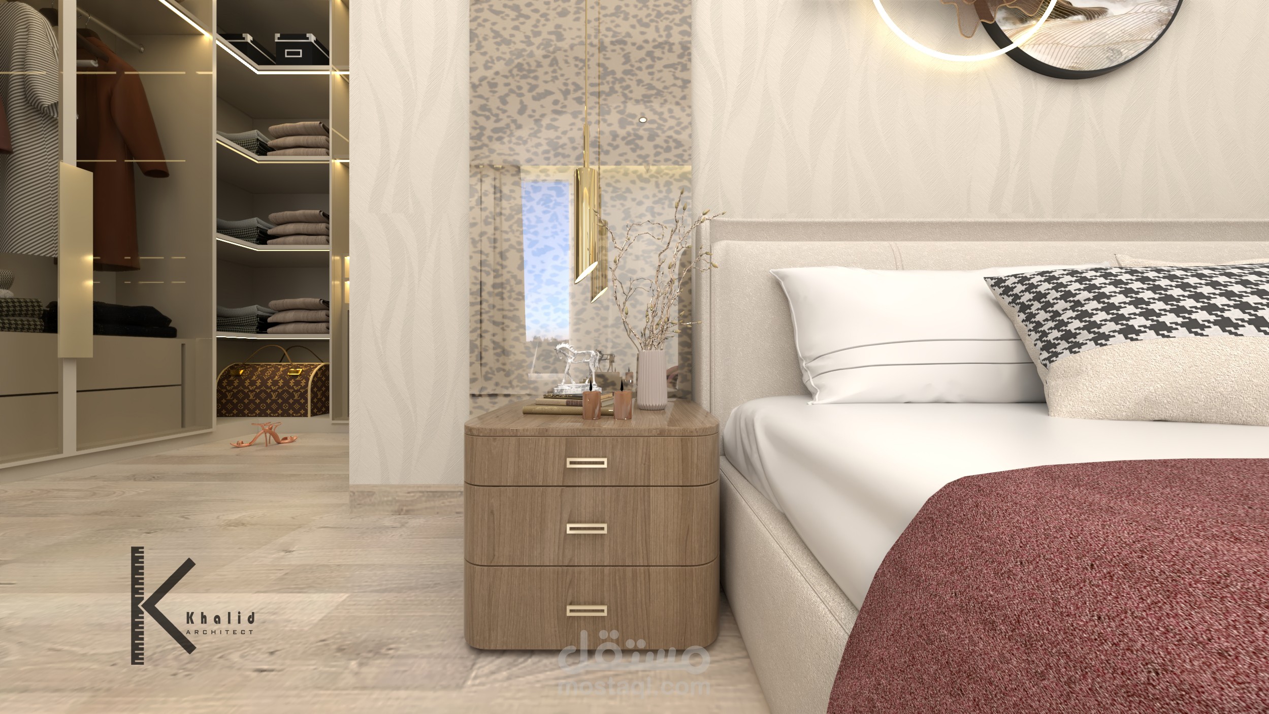 غرفة نوم ماستر وملحقاتها