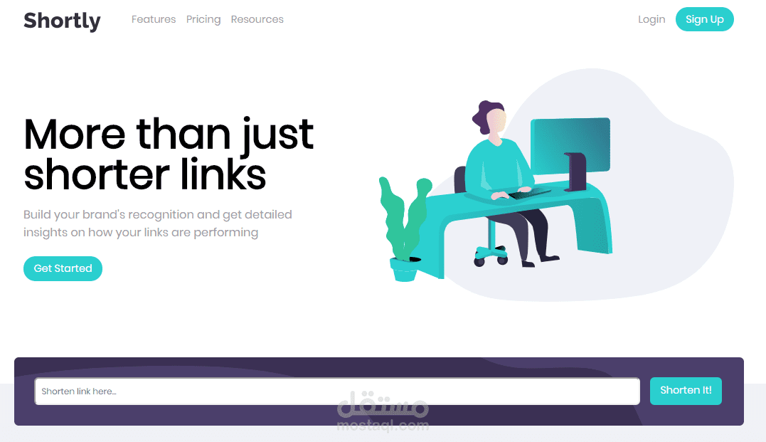 عمل موقع لاختصار الروابط