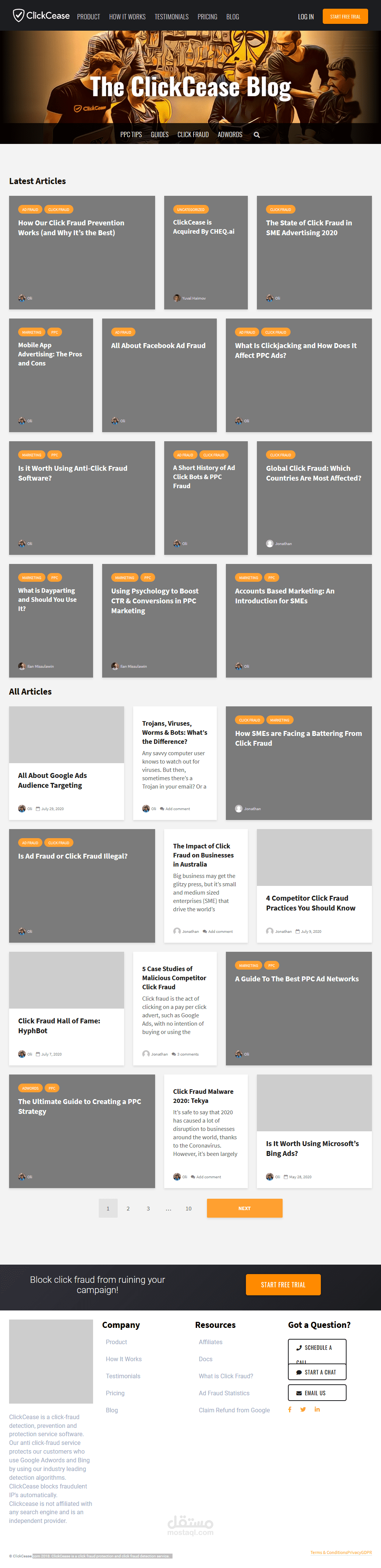 تصميم موقع مدونة