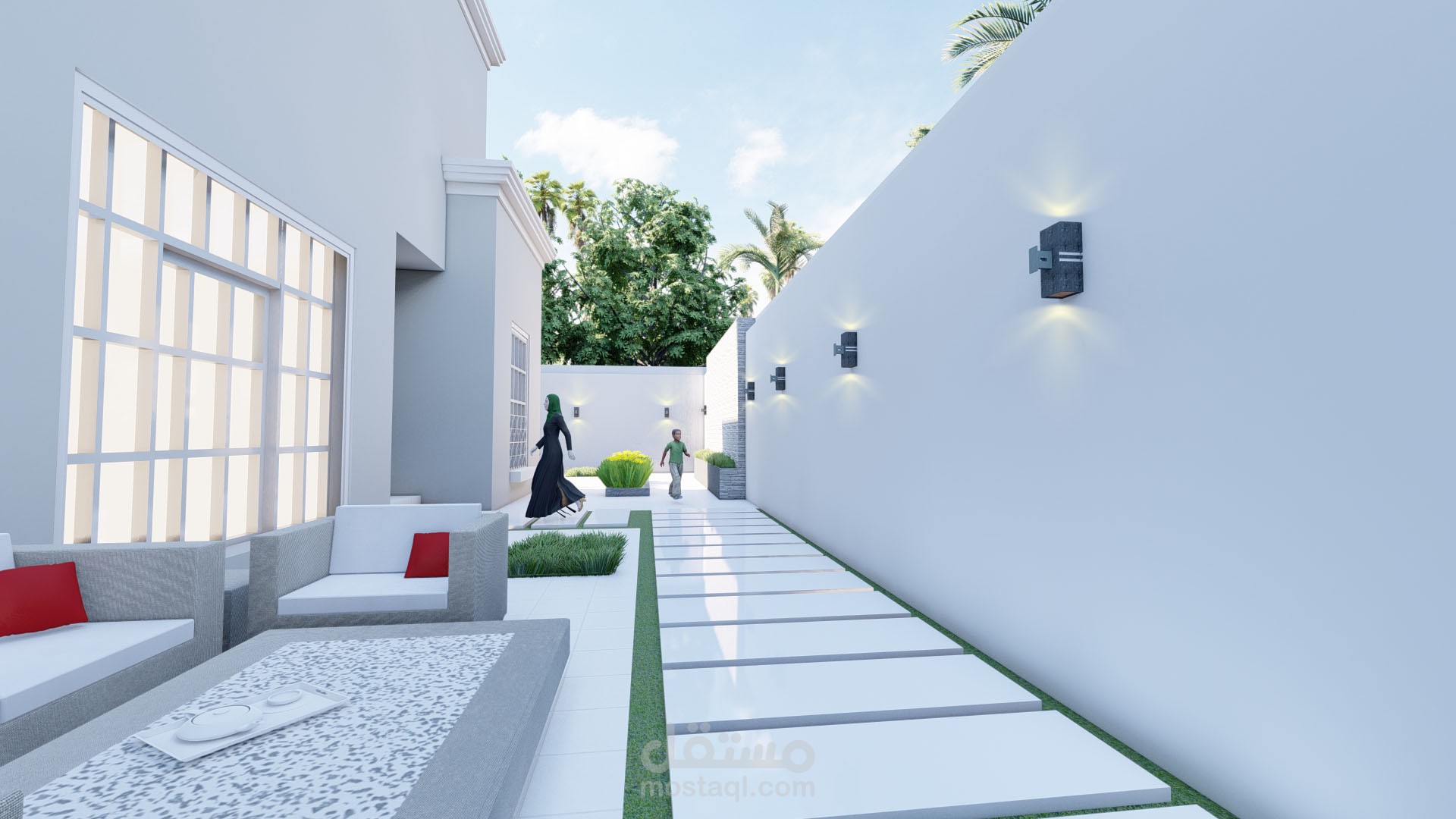 تصميم خارجي لفيلا سكنية