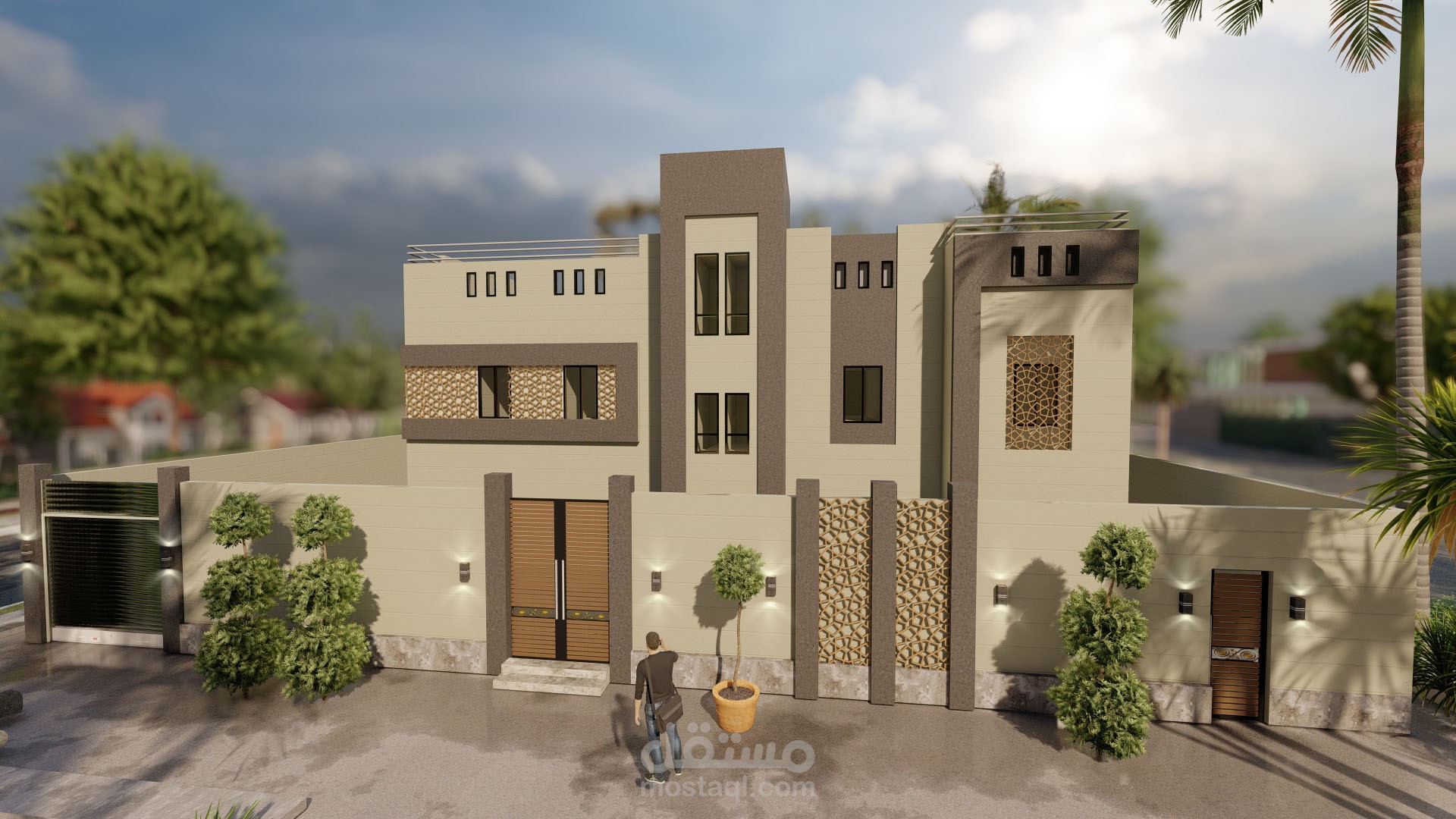 تصميم واجهة مبنى سكني