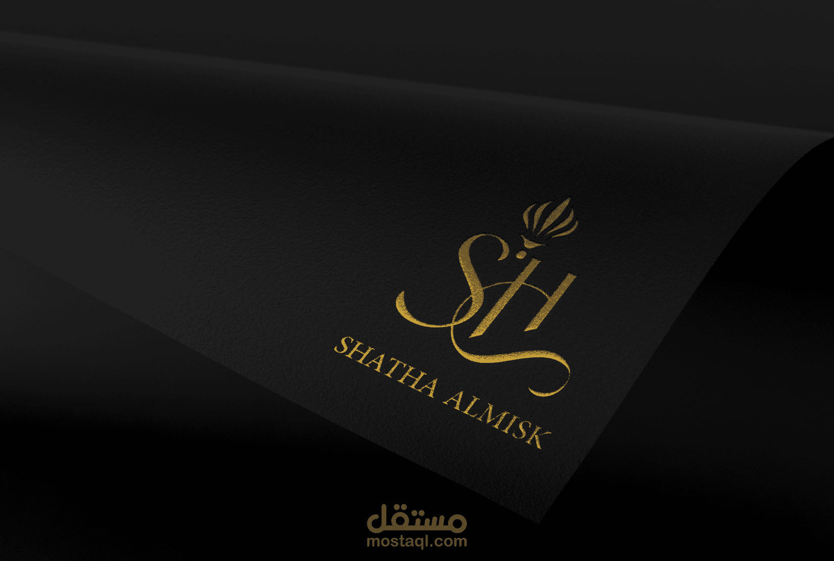 لوجو  لشركة تختص بالعطور والبخور