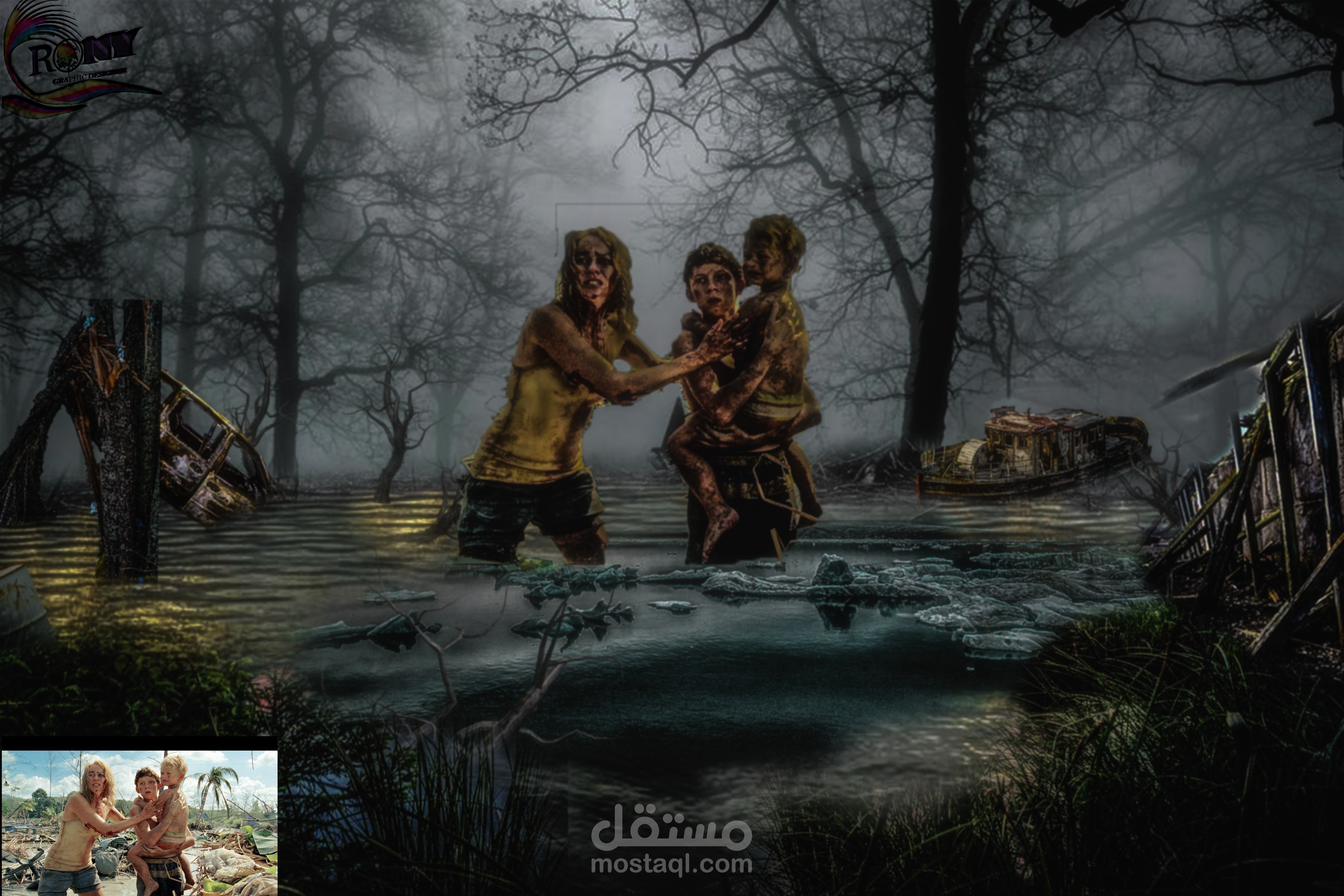 تصاميم تلاعب ودمج الصور ولوحات فنية جذابة