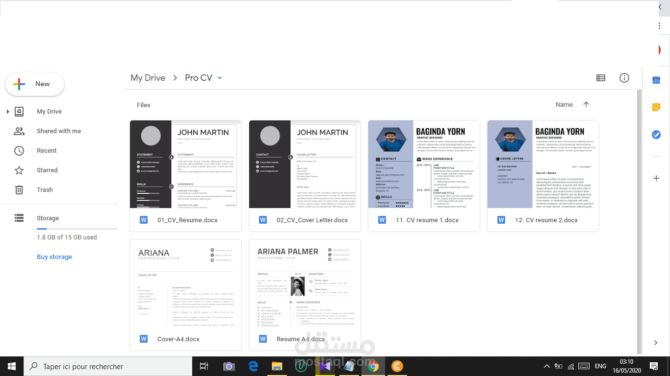 Create a professional CV