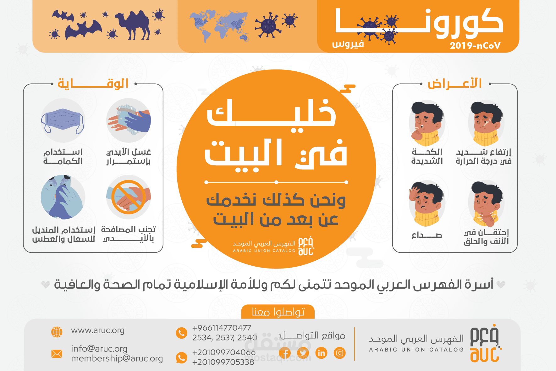 خطوات الوقاية من فيروس كورونا