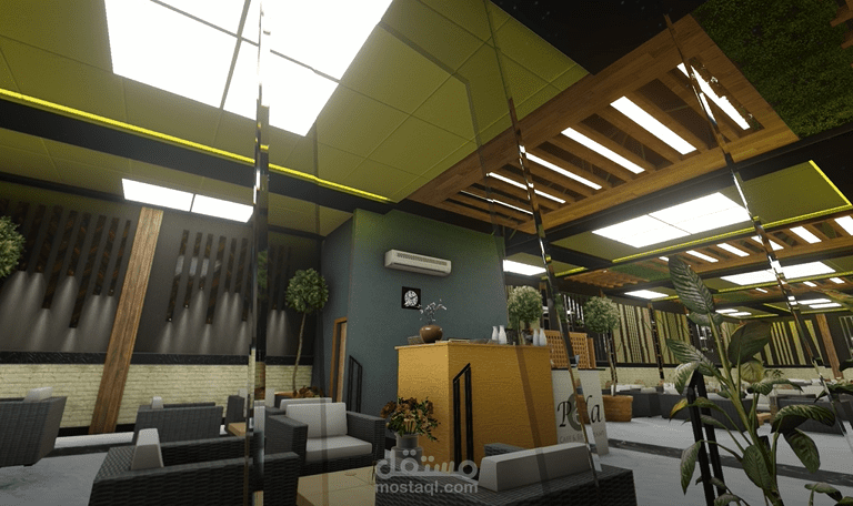 مطعم REVIT+LUMION