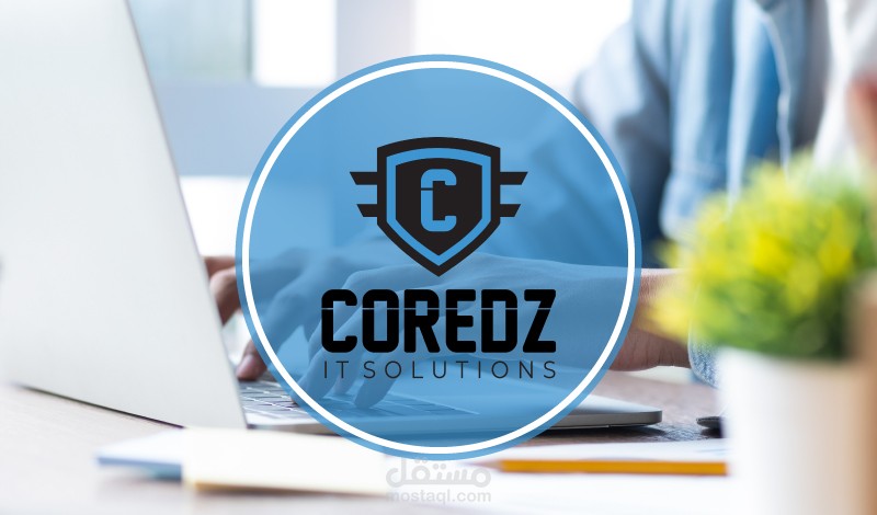 تصميم شعار لشركة حل مشاكل الحواسيب.