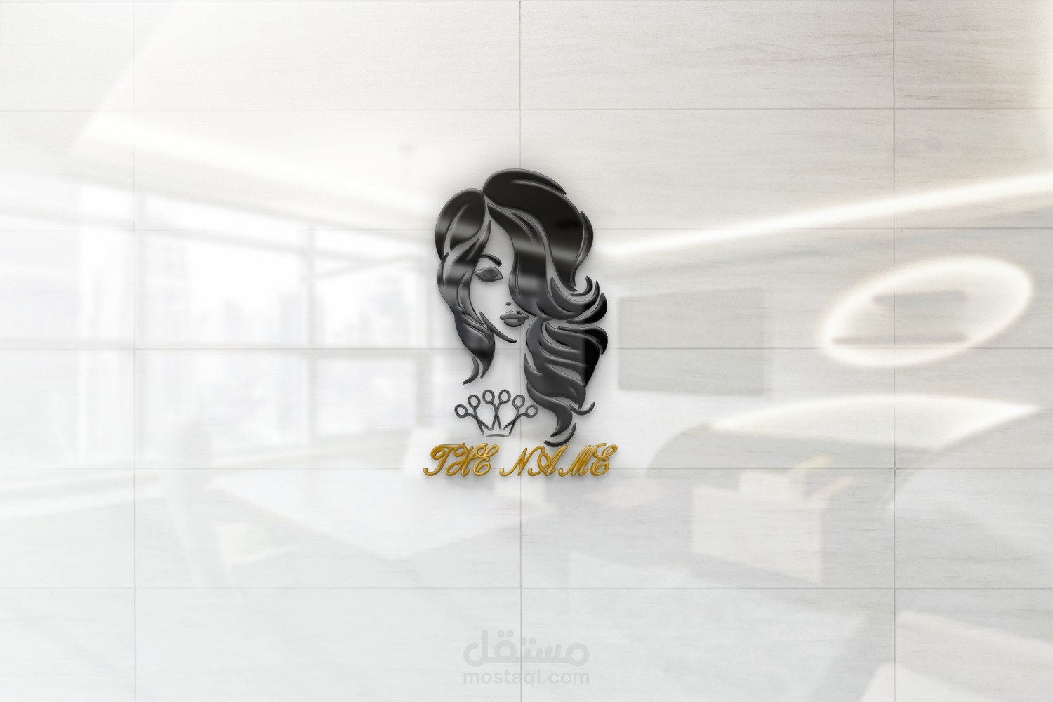 تصميم شعار لمحل تصفيف شعر