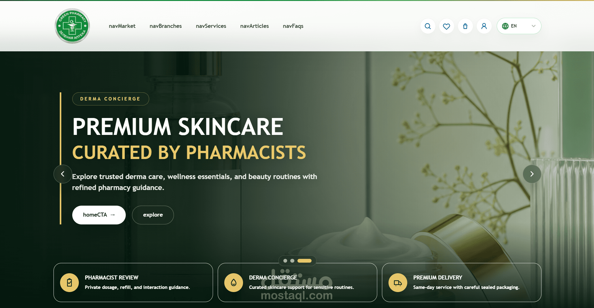 Green Pharmacy — Conversion-Focused E-Commerce Platform for Health & Wellness